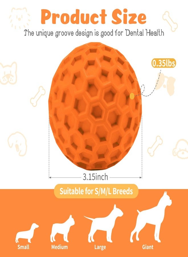 HIPPIH Indestructible Squeaky Dog Toys, Interactive Dog Balls 2 Pack, Chew Toys for Aggressive Chewers, Natural Rubber Puppy Toy for Large/Medium Dogs, Tough Puppy Teething Toy, Relieve Anxiety - Image 2